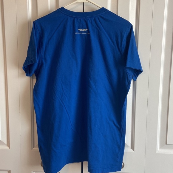 Armani Exchange Blue Short Sleeve Tee - Picture 2 of 5
